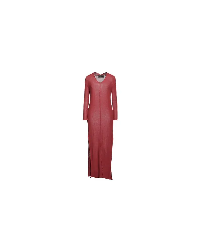 Brand Unique KLEIDER - Maxi-Kleiderauf YOOX.COM Rostrot