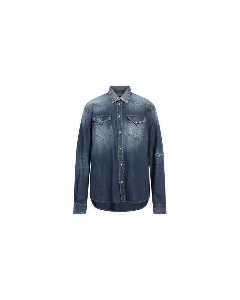 Dsquared2 TOPS - Jeanshemdenauf YOOX.COM Blau