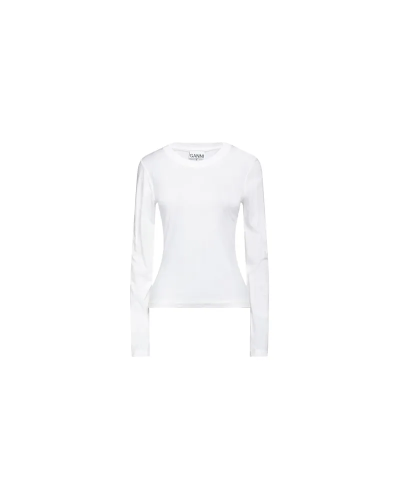 Ganni TOPS - T-shirtsauf YOOX.COM Elfenbein