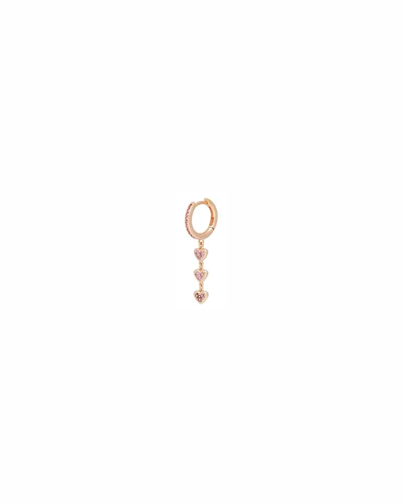Kurshuni twin heartsingle earring  - SCHMUCK und UHREN - Einzelne Ohrringeauf YOOX.COM Roségold
