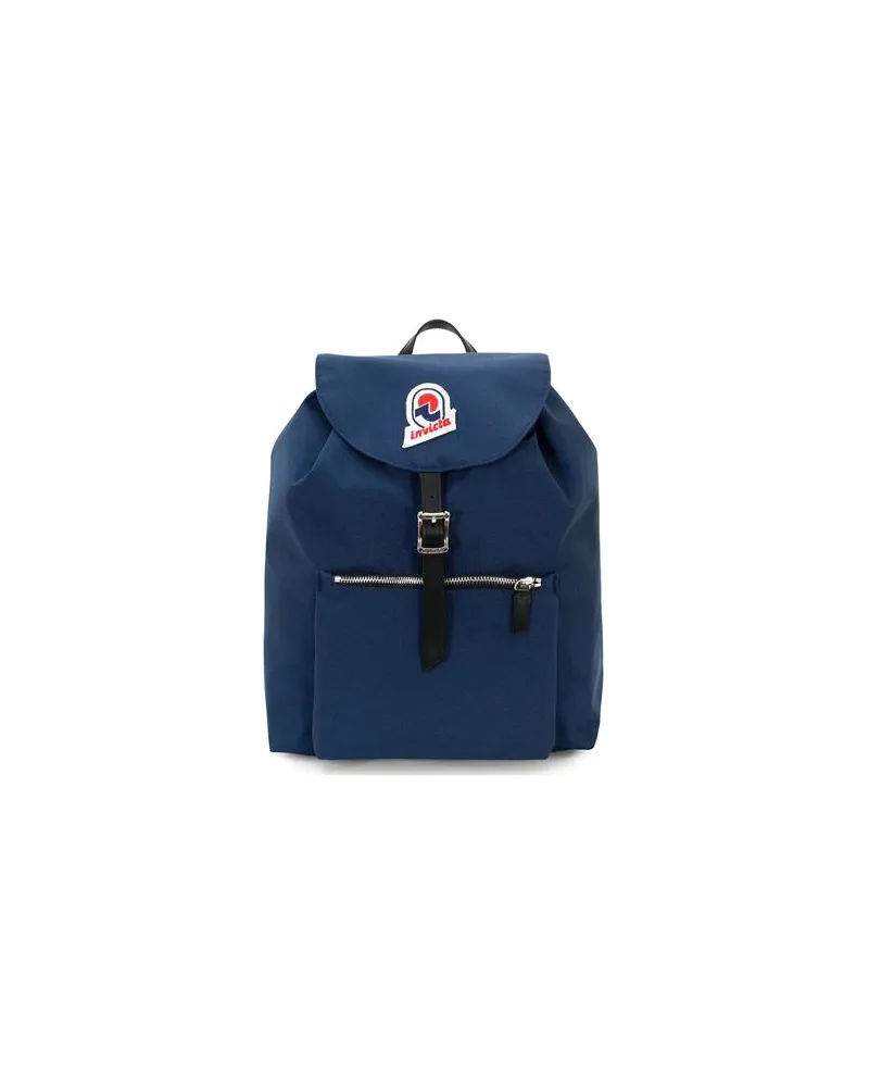Invicta ALPINO PLAIN  HERITAGE  - ALPINO PLAIN INVICTA HERITAGE - TASCHEN - Rucksäckeauf YOOX.COM Nachtblau