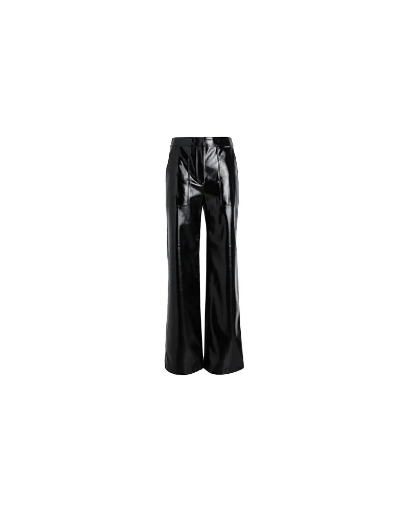 Karl Lagerfeld FAUX PATENT LEATHER PANTS  - HOSEN & RÖCKE - Hosenauf YOOX.COM Schwarz