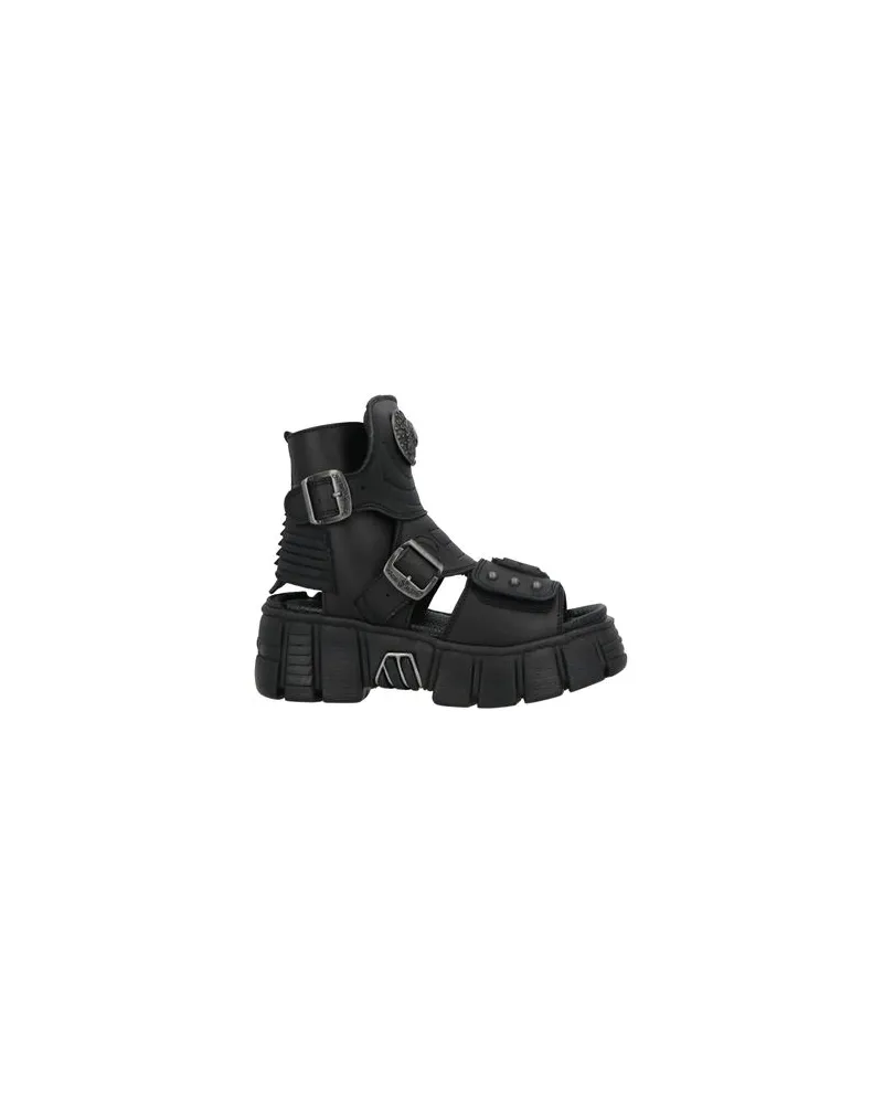 New Rock SCHUHE - Sandalenauf YOOX.COM Schwarz