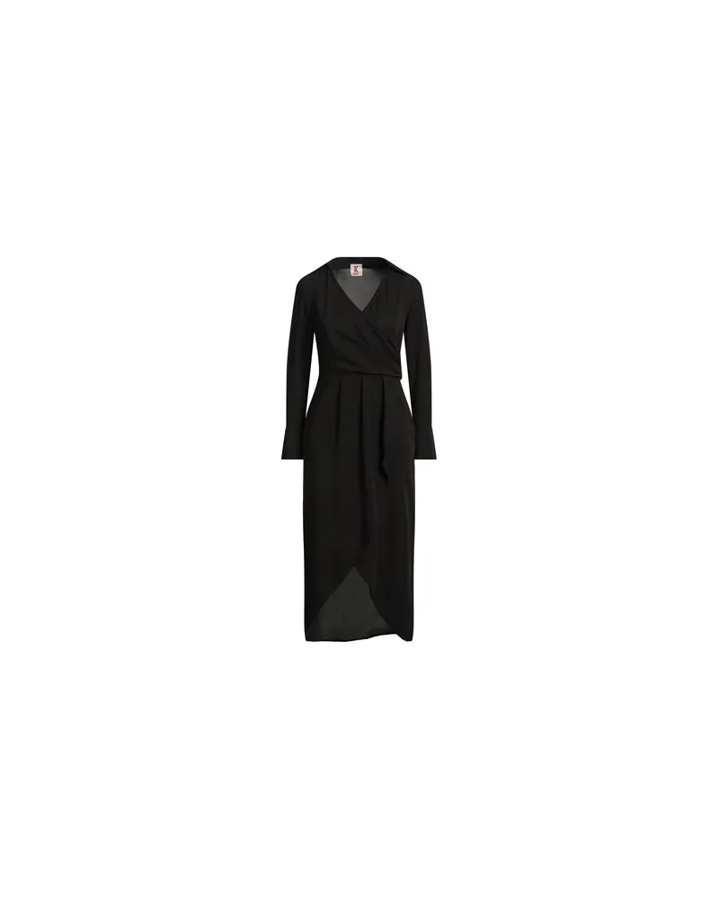KONTATTO KLEIDER - Midi-Kleiderauf YOOX.COM Schwarz