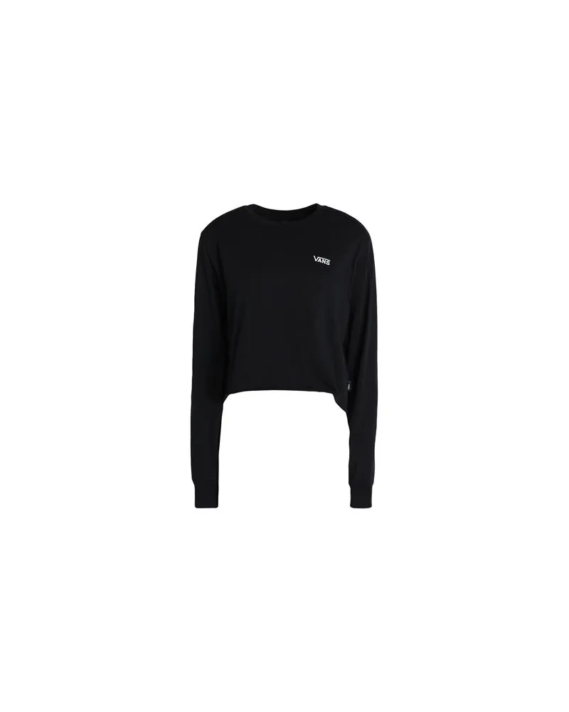 Vans WM JUNIOR V LS CROP	  - TOPS - T-shirtsauf YOOX.COM Schwarz
