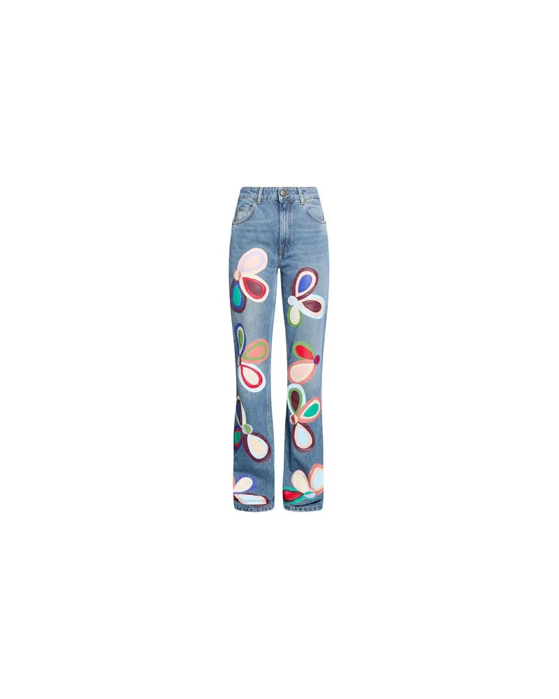 Twin-Set HOSEN & RÖCKE - Jeanshosenauf YOOX.COM Blau