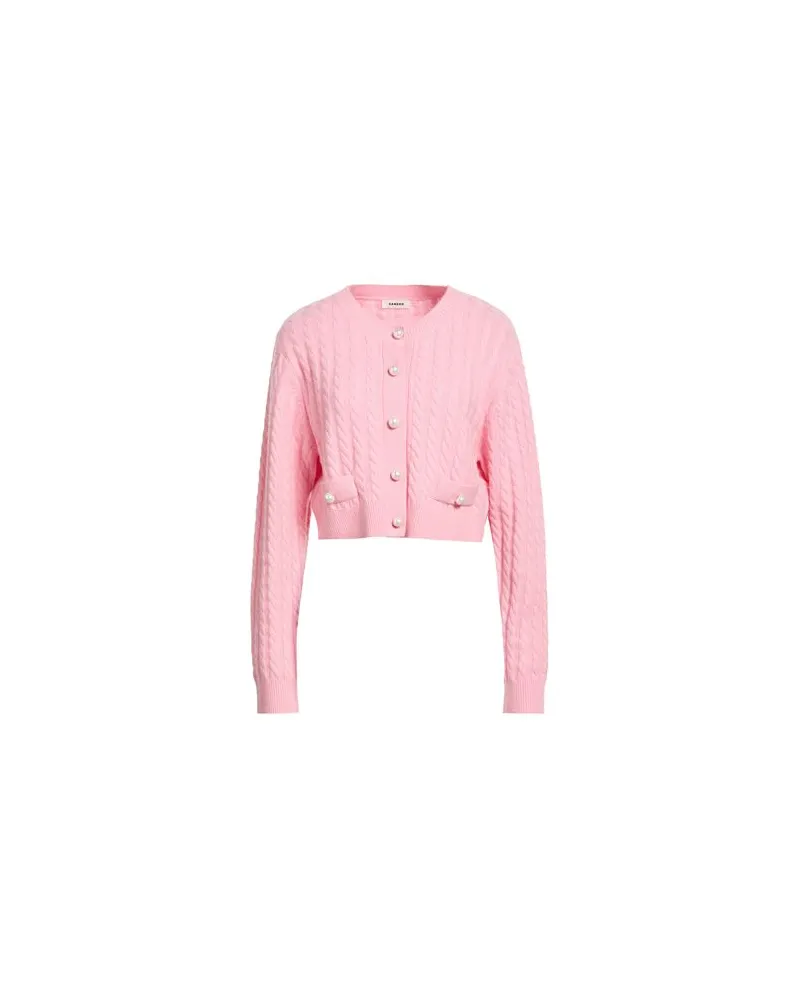 Sandro STRICKWAREN - Strickjackenauf YOOX.COM Rosa