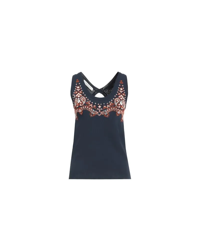 Cédric Charlier TOPS - Tank Topsauf YOOX.COM Marineblau