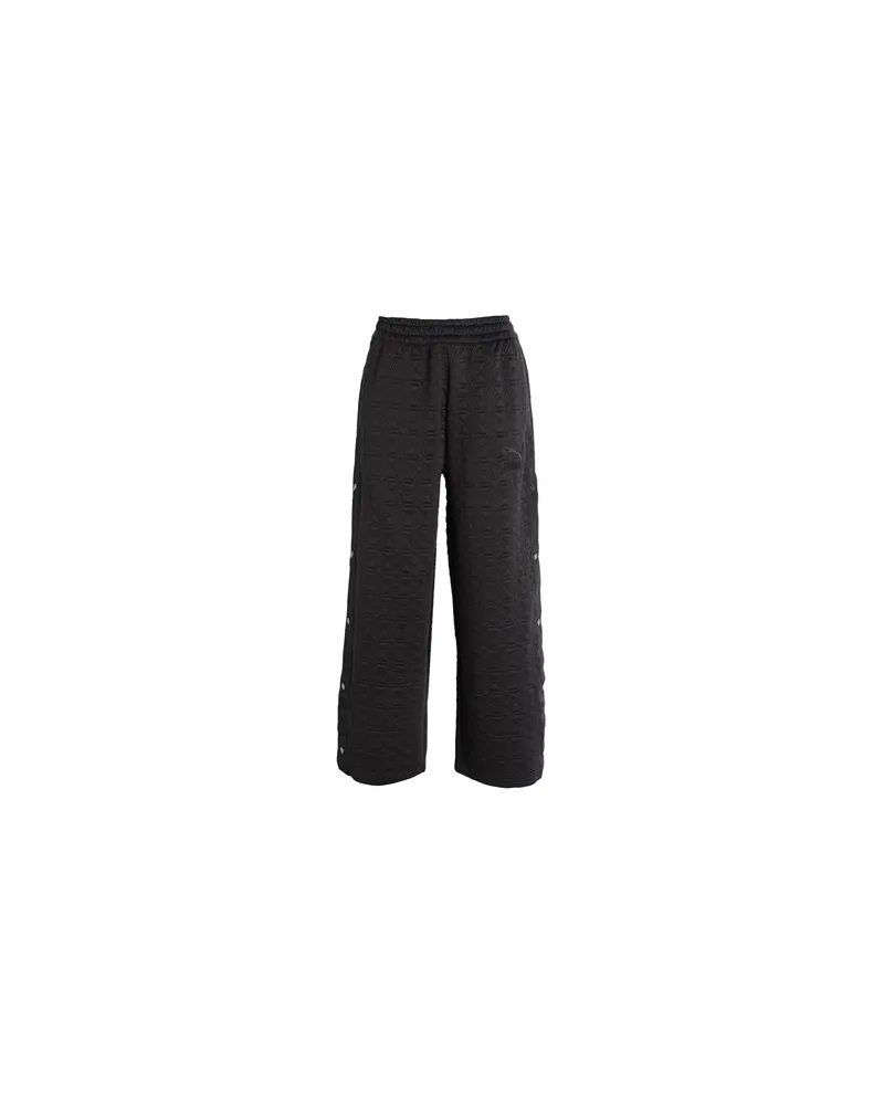 Puma LUXE SPORT T7 Button Up Wide Leg Pants  - LUXE SPORT T7 Button Up Wide Leg Pants - HOSEN & RÖCKE - Hosenauf YOOX.COM Schwarz