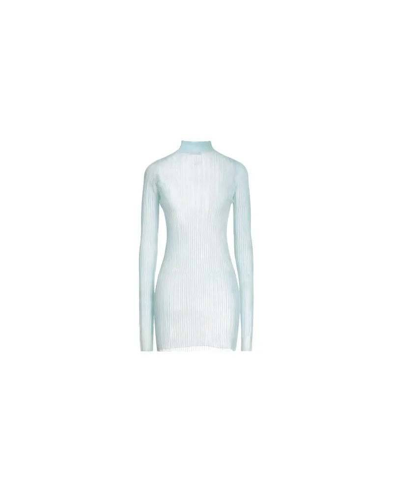 OFF-WHITE STRICKWAREN - Rollkragenpulloverauf YOOX.COM Himmelblau