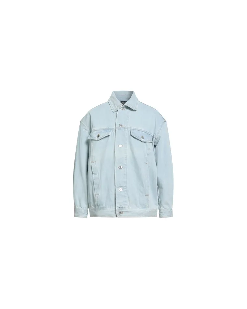 A.P.C. JACKEN & MÄNTEL - Jeansjacken/Mäntelauf YOOX.COM Blau