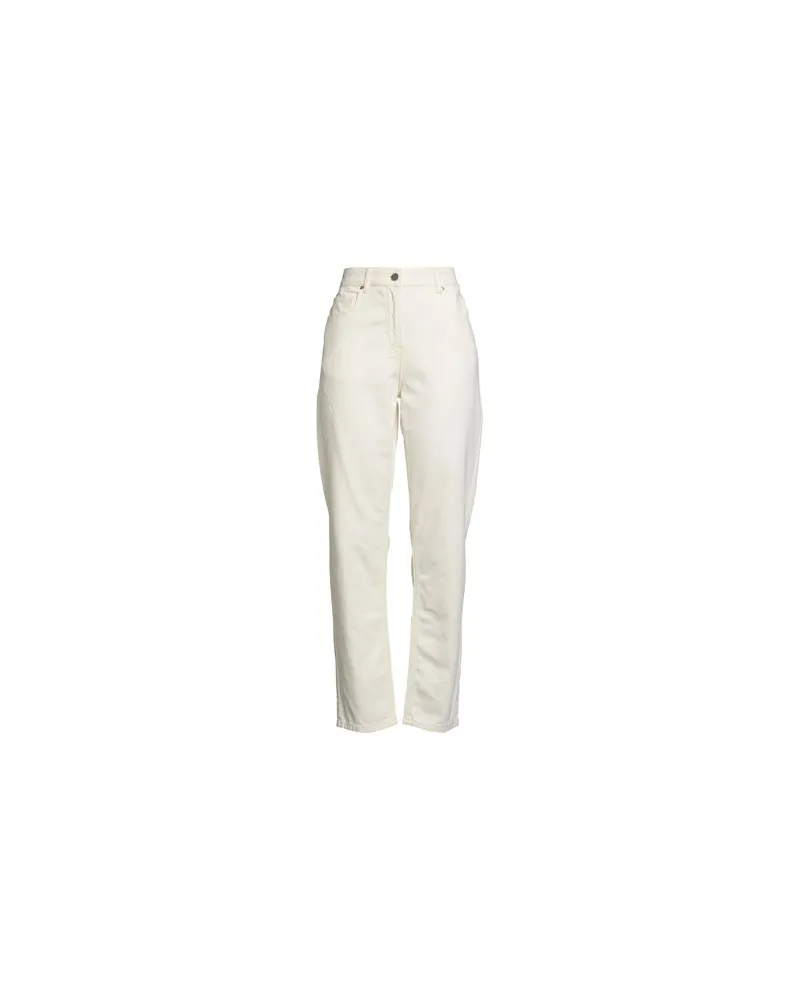 Alessia Santi HOSEN & RÖCKE - Jeanshosenauf YOOX.COM Cremeweiß