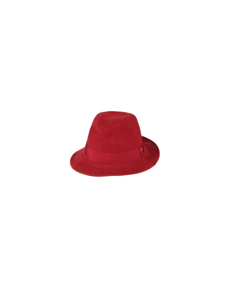 Borsalino ACCESSOIRES - Mützen & Hüteauf YOOX.COM Ziegelrot