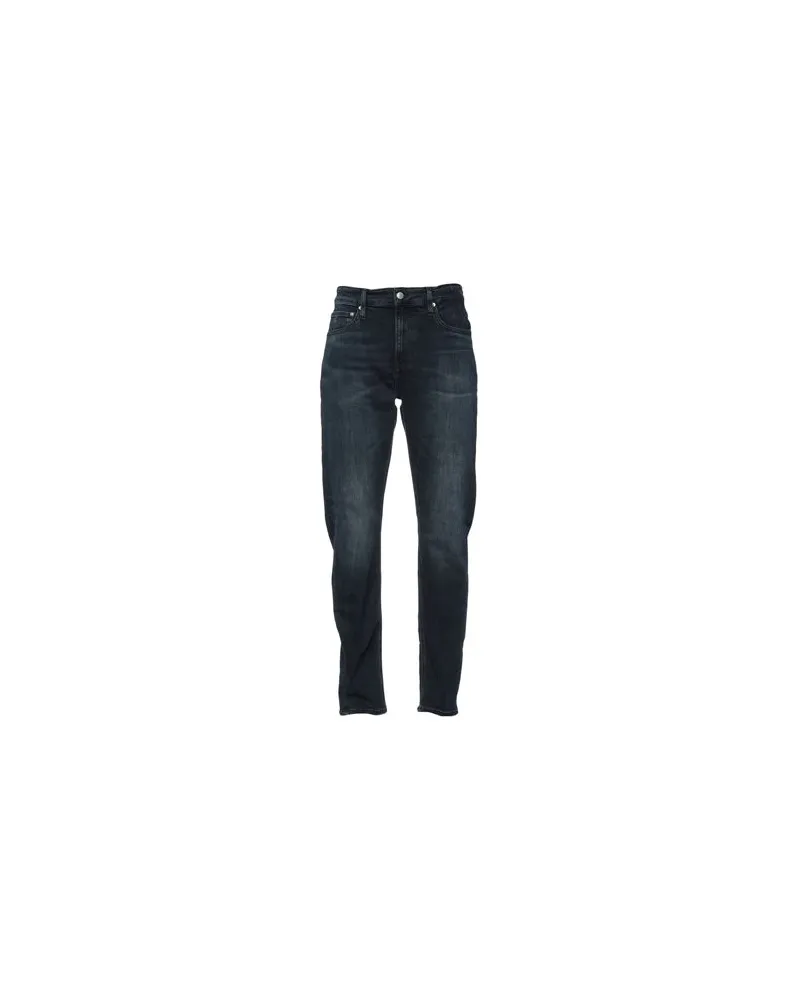 Calvin Klein SLIM TAPERED JEANS - HOSEN & RÖCKE - Jeanshosenauf YOOX.COM Blau