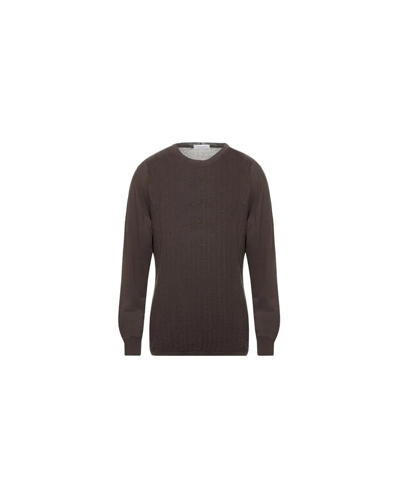 Paolo Pecora Milano STRICKWAREN - Pulloverauf YOOX.COM Dunkelbraun