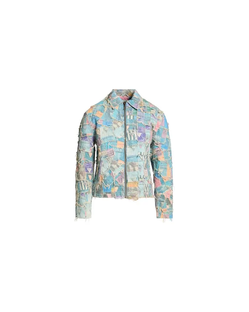 Guess JACKEN & MÄNTEL - Jeansjacken/Mäntelauf YOOX.COM Blau