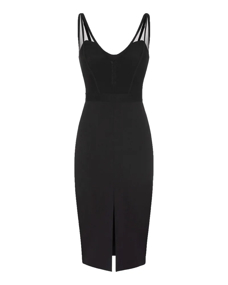 Elisabetta Franchi Midi-Kleid Schwarz