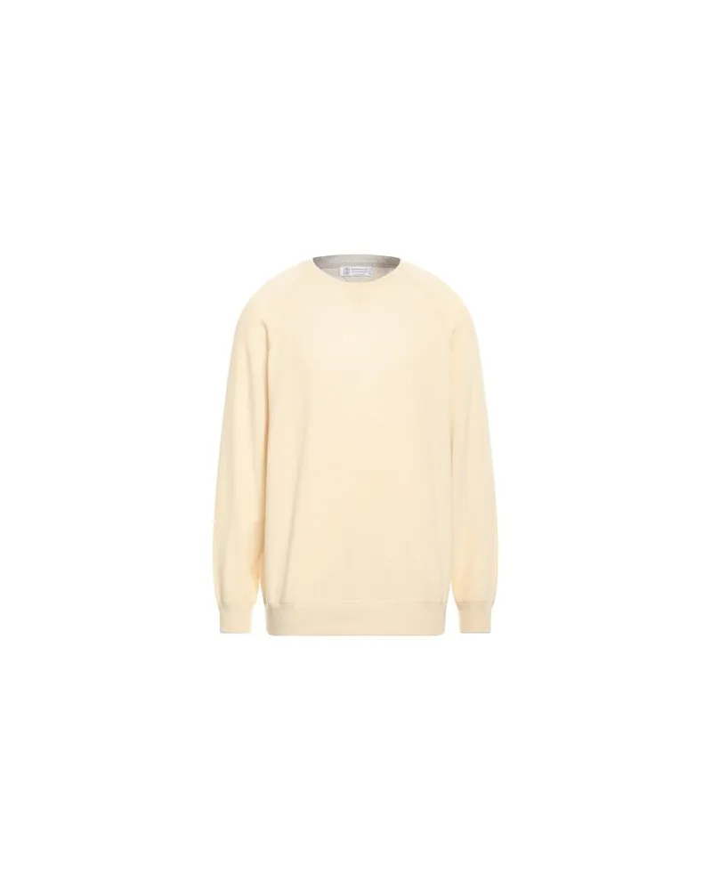 Brunello Cucinelli STRICKWAREN - Pulloverauf YOOX.COM Pastellgelb