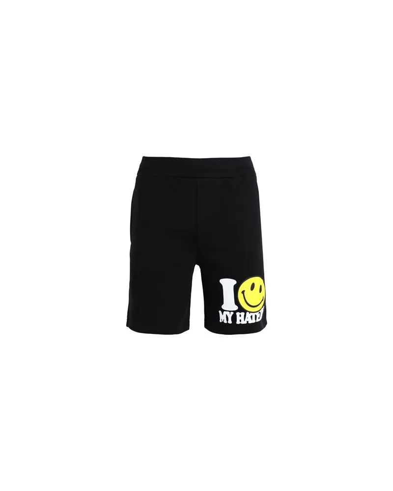 Market SMILEY HATERS SWEATSHORTS  - HOSEN & RÖCKE - Shorts & Bermudashortsauf YOOX.COM Schwarz