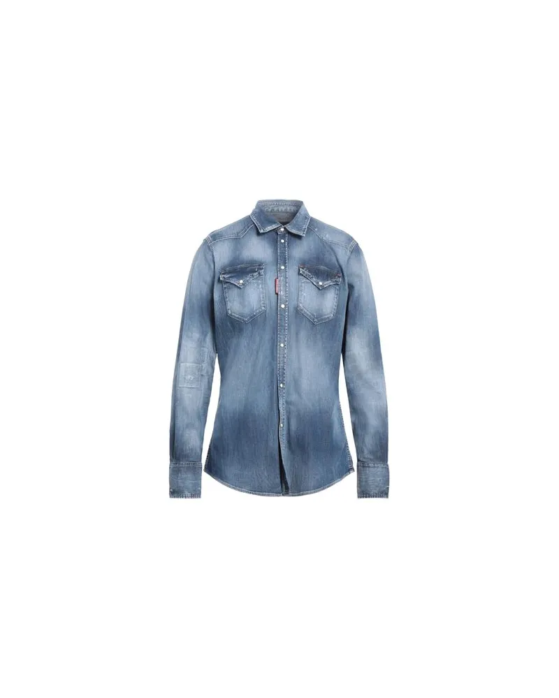 Dsquared2 TOPS - Jeanshemdenauf YOOX.COM Blau