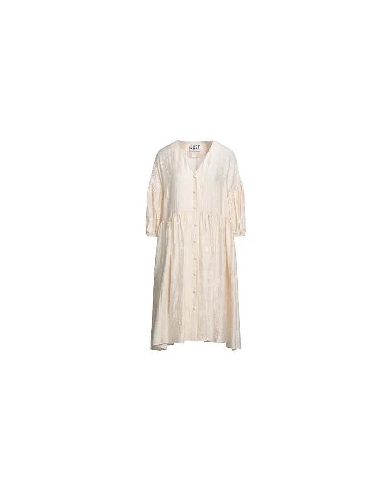 Just Female KLEIDER - Mini-Kleiderauf YOOX.COM Cremeweiß