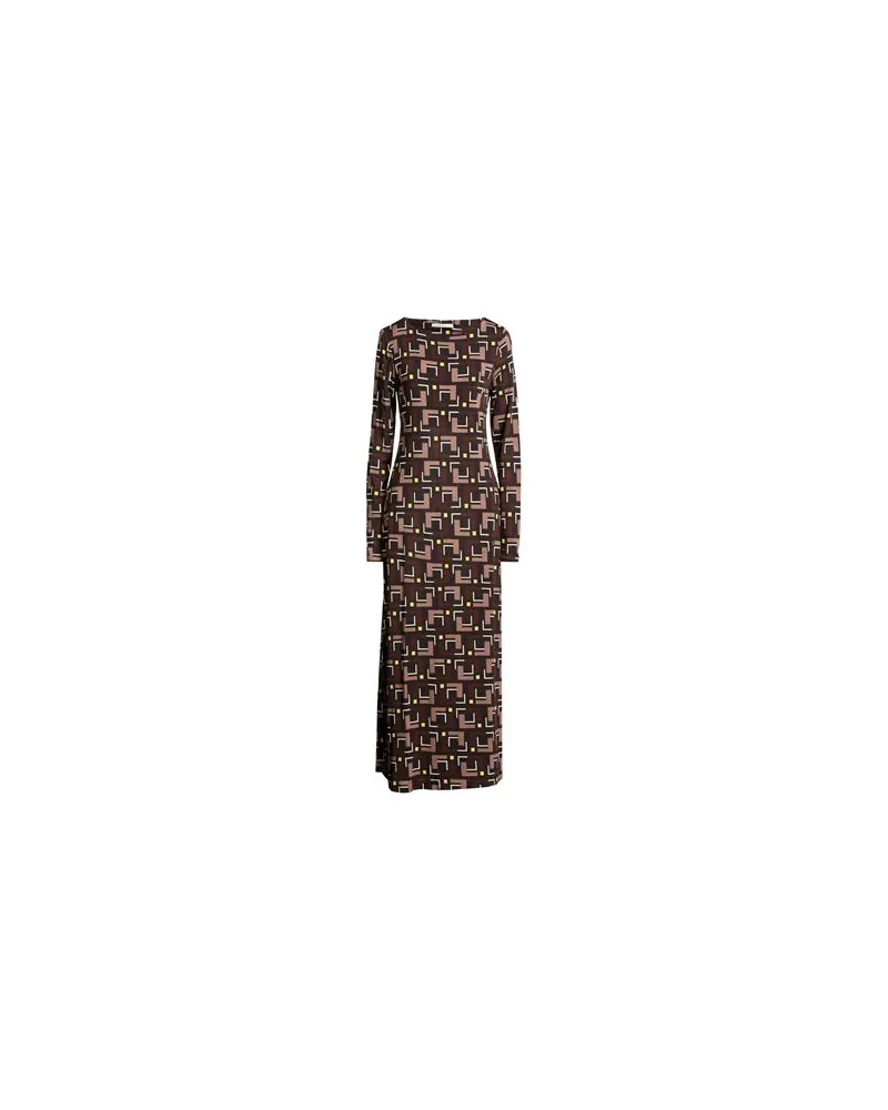Maliparmi KLEIDER - Maxi-Kleiderauf YOOX.COM Braun