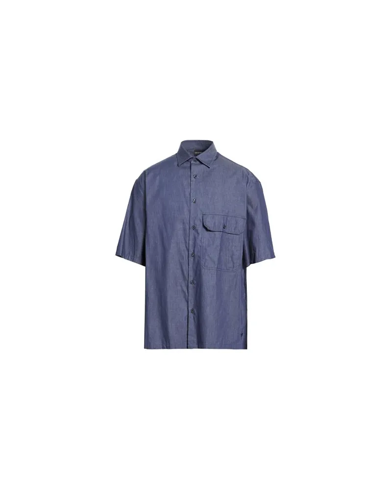 Emporio Armani TOPS - Hemdenauf YOOX.COM Blau