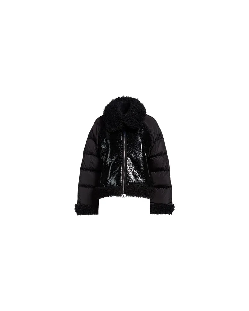 Moncler JACKEN & MÄNTEL - Pufferjacken & Daunenjackenauf YOOX.COM Schwarz