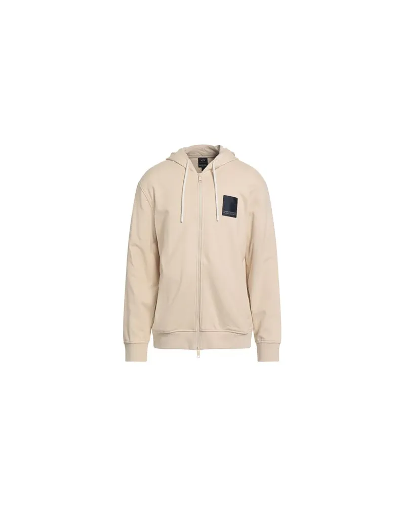 Armani Exchange TOPS - Sweatshirtsauf YOOX.COM Cremeweiß