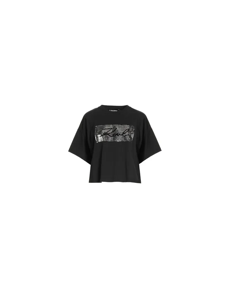 Karl Lagerfeld TOPS - T-shirtsauf YOOX.COM Schwarz