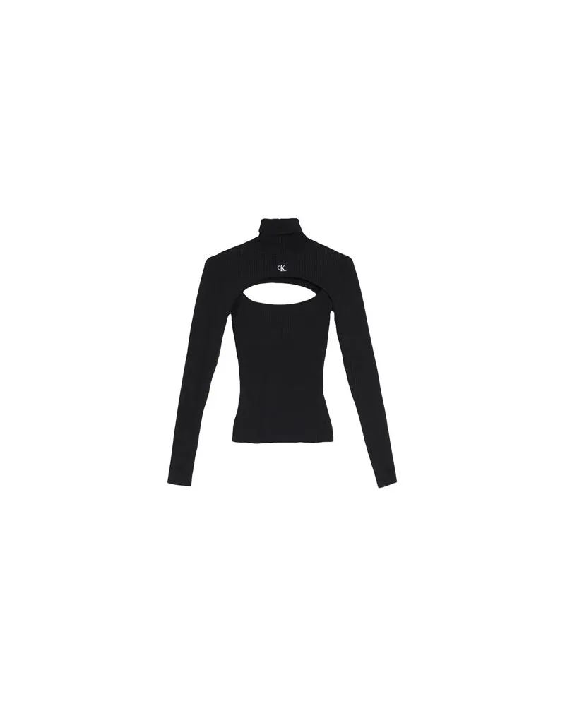 Calvin Klein STRICKWAREN - Rollkragenpulloverauf YOOX.COM Schwarz