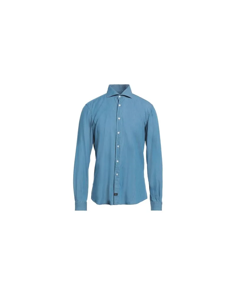 Fay TOPS - Jeanshemdenauf YOOX.COM Blau