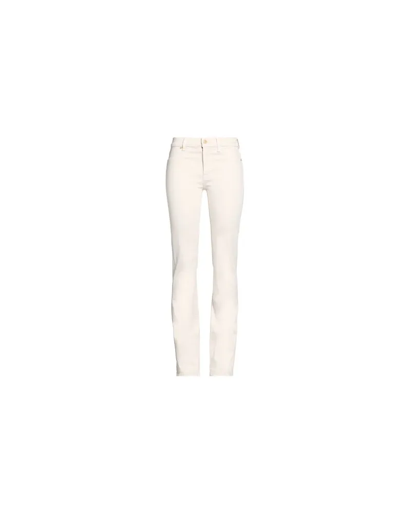 7 for all mankind HOSEN & RÖCKE - Jeanshosenauf YOOX.COM Elfenbein