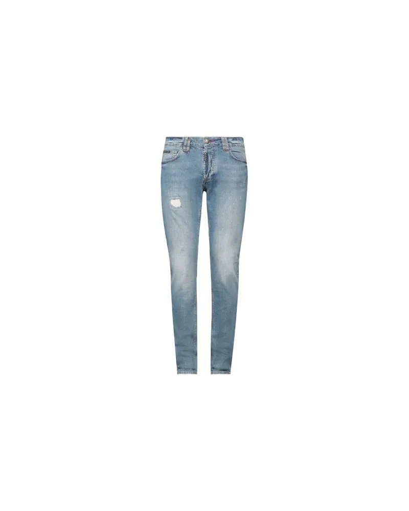 Philipp Plein HOSEN & RÖCKE - Jeanshosenauf YOOX.COM Blau