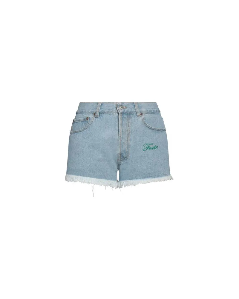 Forte Couture HOSEN & RÖCKE - Jeansshortsauf YOOX.COM Blau