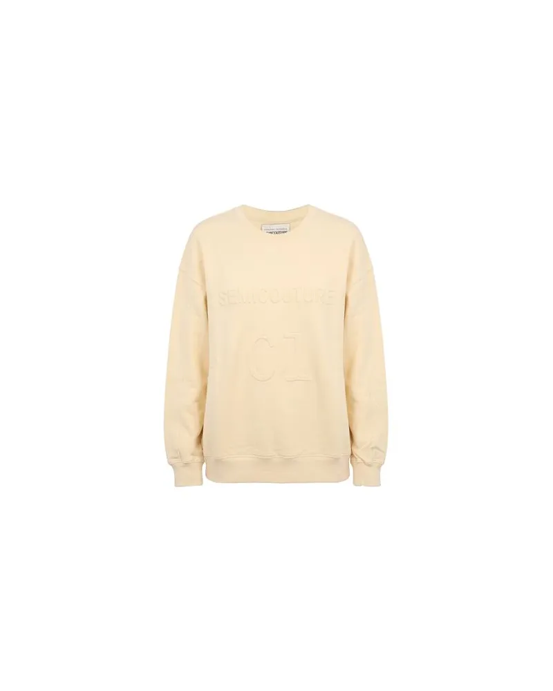 Semicouture TOPS - Sweatshirtsauf YOOX.COM Pastellgelb