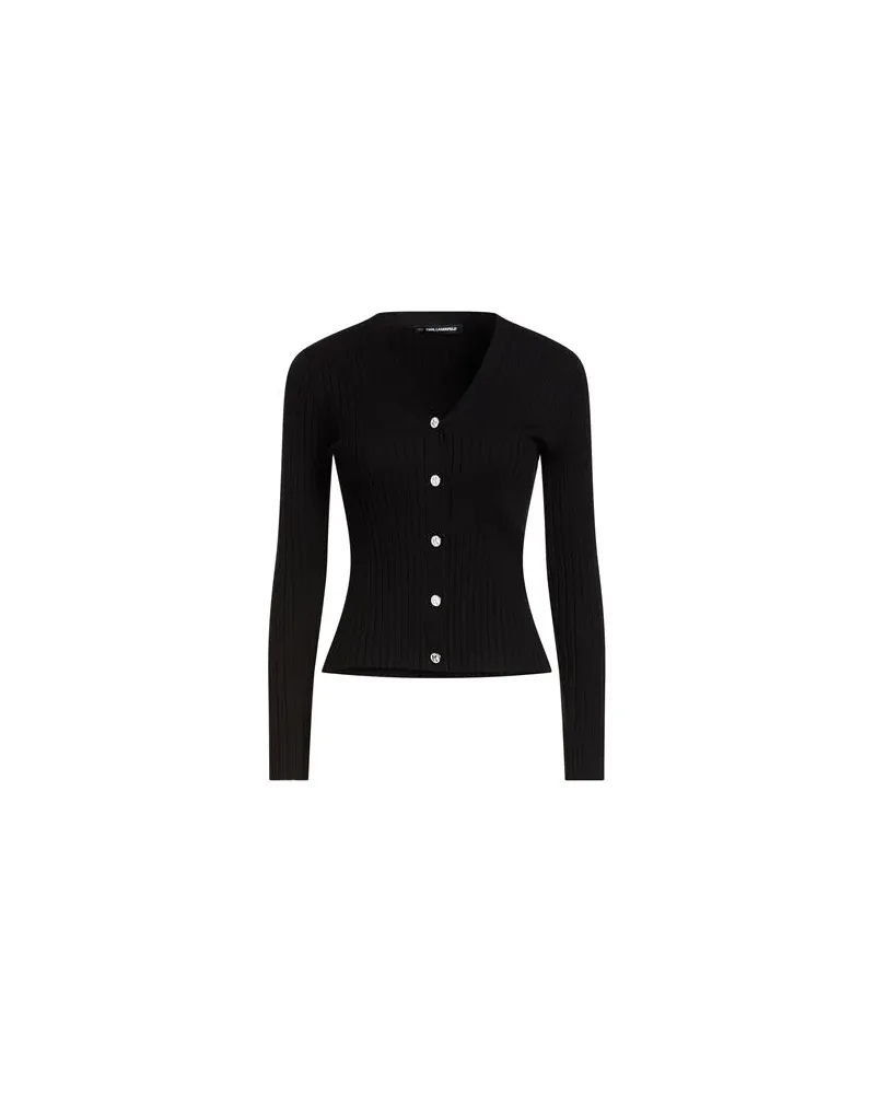 Karl Lagerfeld STRICKWAREN - Strickjackenauf YOOX.COM Schwarz