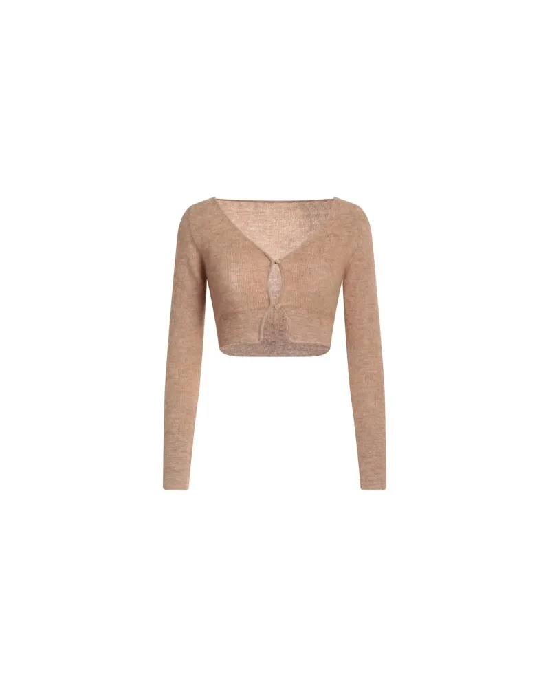 Jacquemus STRICKWAREN - Strickjackenauf YOOX.COM Kamel