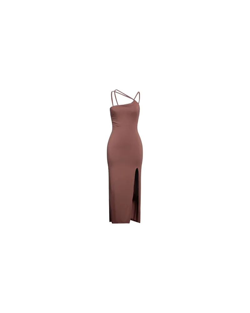 De La Vali KLEIDER - Midi-Kleiderauf YOOX.COM Schokobraun