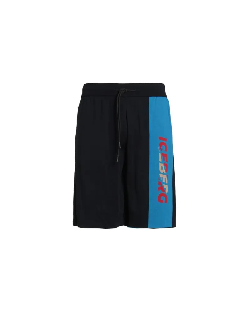 Iceberg HOSEN & RÖCKE - Shorts & Bermudashortsauf YOOX.COM Marineblau