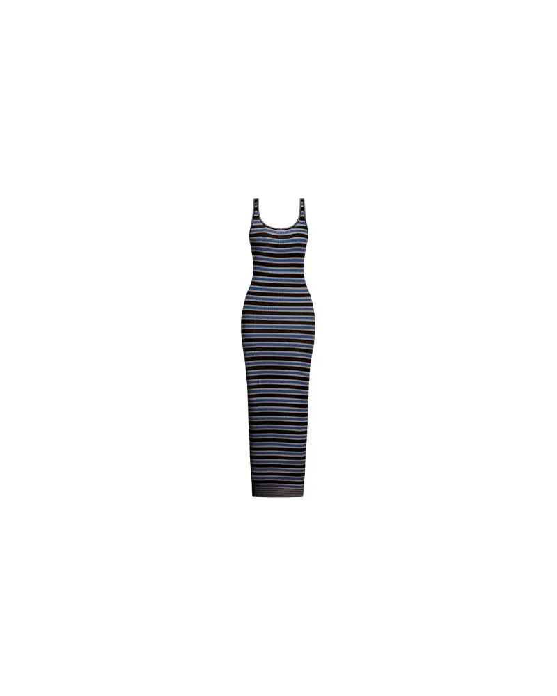 SOLOTRE KLEIDER - Maxi-Kleiderauf YOOX.COM Azurblau