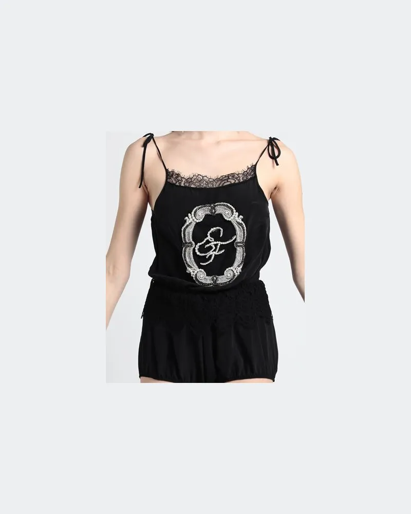 Elisabetta Franchi OVERALLS - Playsuitsauf YOOX.COM Schwarz
