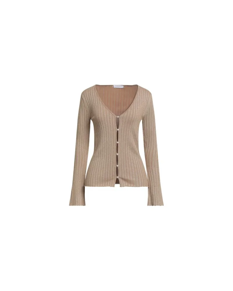 Majestic STRICKWAREN - Strickjackenauf YOOX.COM Sand