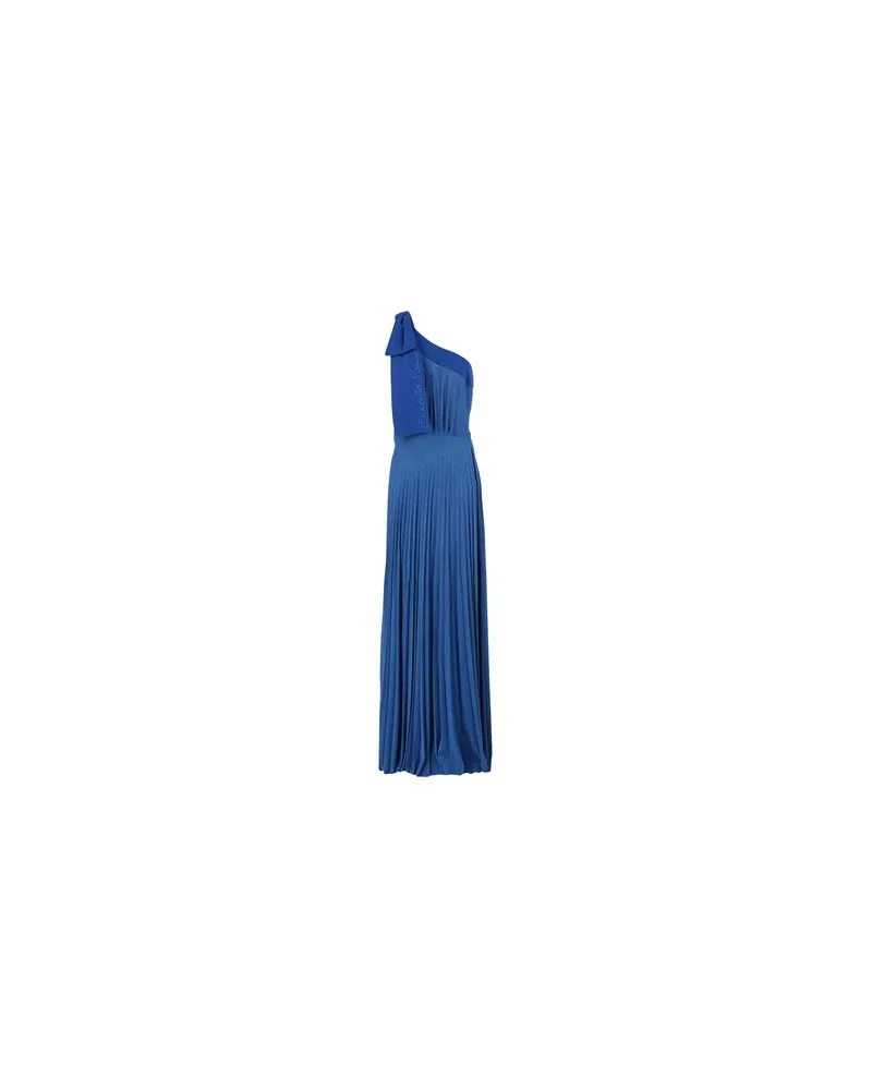 Elisabetta Franchi KLEIDER - Maxi-Kleiderauf YOOX.COM Blau