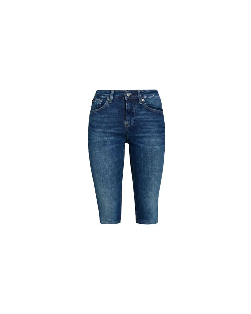 Calvin Klein HOSEN & RÖCKE - Jeansshortsauf YOOX.COM Blau