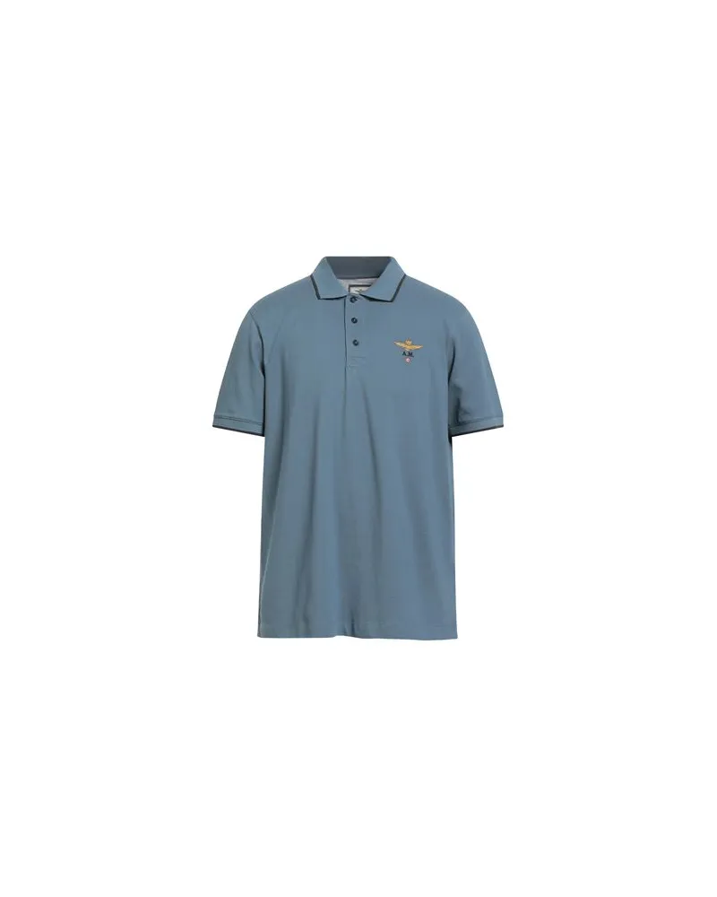Aeronautica Militare TOPS - Poloshirtsauf YOOX.COM Taubenblau