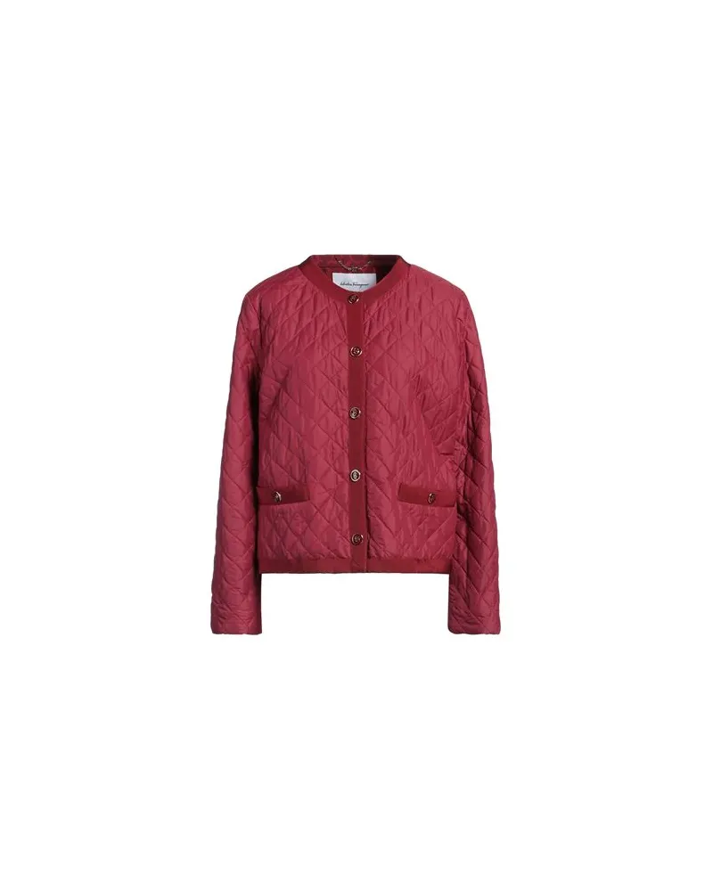 Ferragamo JACKEN & MÄNTEL - Pufferjacken & Daunenjackenauf YOOX.COM Ziegelrot