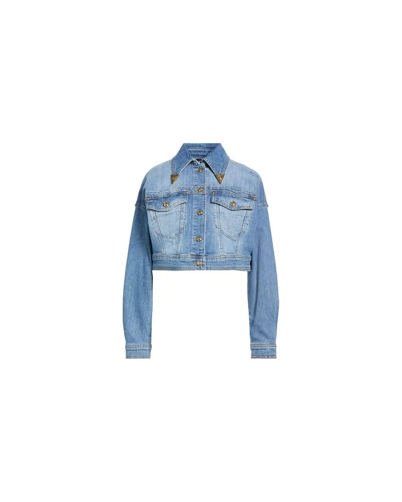 Versace Jeans JACKEN & MÄNTEL - Jeansjacken/Mäntelauf YOOX.COM Blau