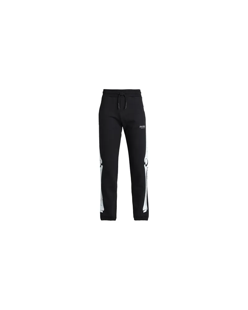 Phobia Archive PANTS WITH WHITE SKELETON   - HOSEN & RÖCKE - Hosenauf YOOX.COM Schwarz