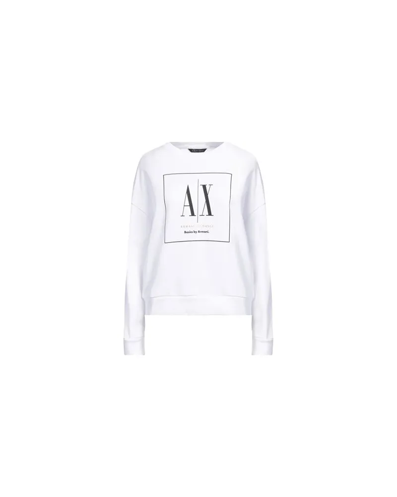 Armani Exchange TOPS - Sweatshirtsauf YOOX.COM Weiß